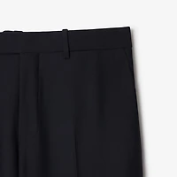 Wool Tailored Trousers in Navy - Men | Burberry® Official