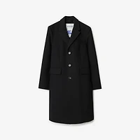 Wool Tailored Coat in Black - Men | Burberry® Official