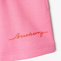 Cotton Shorts in Blossom | Burberry® Official