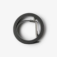 Reversible Check Belt in Charcoal/graphite - Men | Burberry® Official