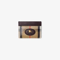 Highlands Card Case in Sand - Women, Cotton, Linen | Burberry® Official