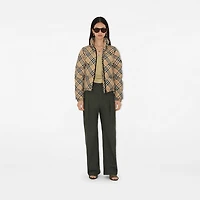 Check Ambleside Puffer Jacket in Sand - Women | Burberry® Official