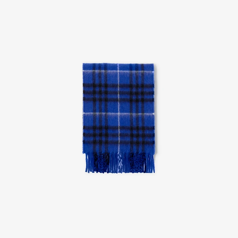 Narrow Check Cashmere Scarf in Knight | Burberry® Official