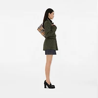 Mini Highlands Shoulder Bag​ in Sand - Women, Cotton, Linen | Burberry® Official