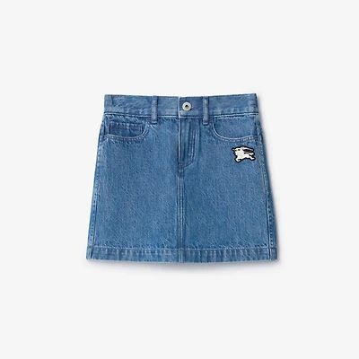 Denim Skirt in Vintage denim | Burberry® Official