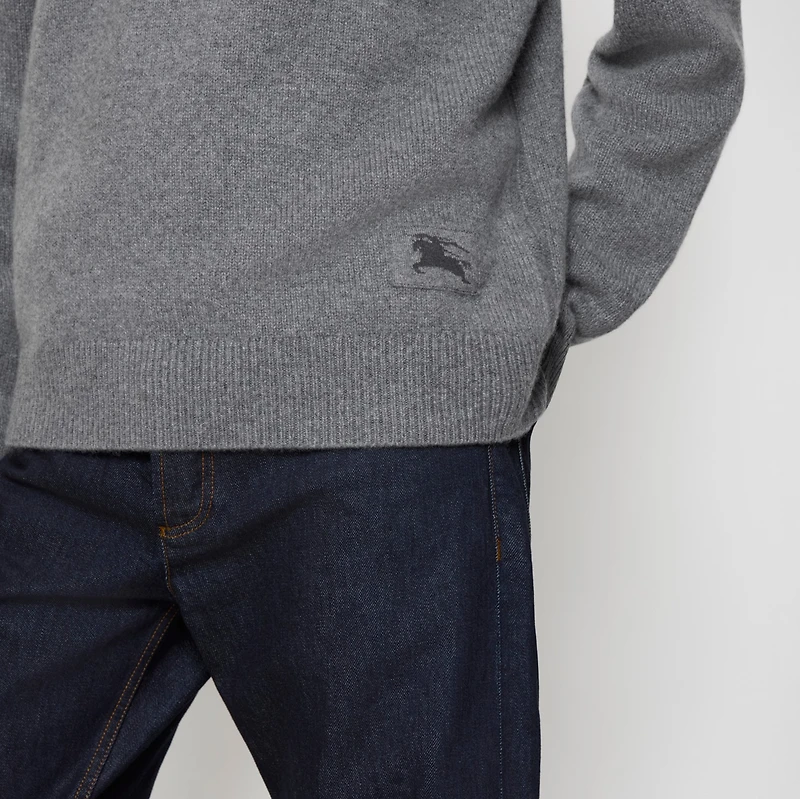 Cashmere Sweater in Grey - Men | Burberry® Official