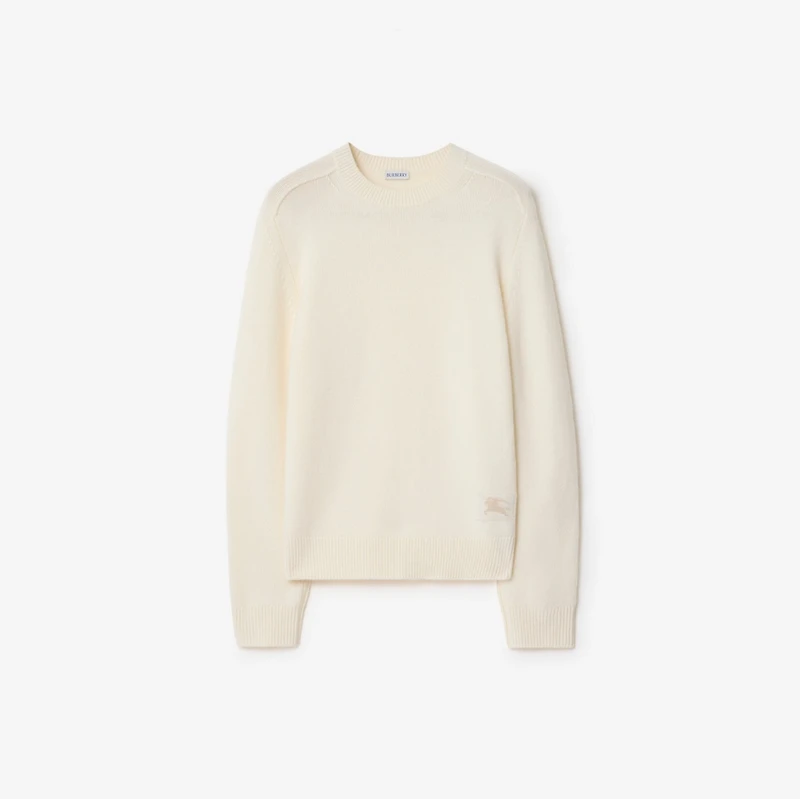 Cashmere Sweater in Ceramic white - Men | Burberry® Official