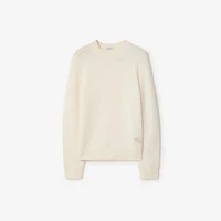 Cashmere Sweater in Ceramic white - Men | Burberry® Official