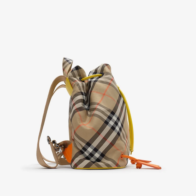 Duck Check Backpack in Sand beige - Children | Burberry® Official
