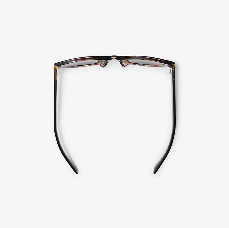 Check Round Sunglasses in Black/check | Burberry® Official