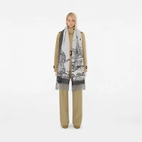 Westminster Cashmere Scarf in WISP | Burberry® Official