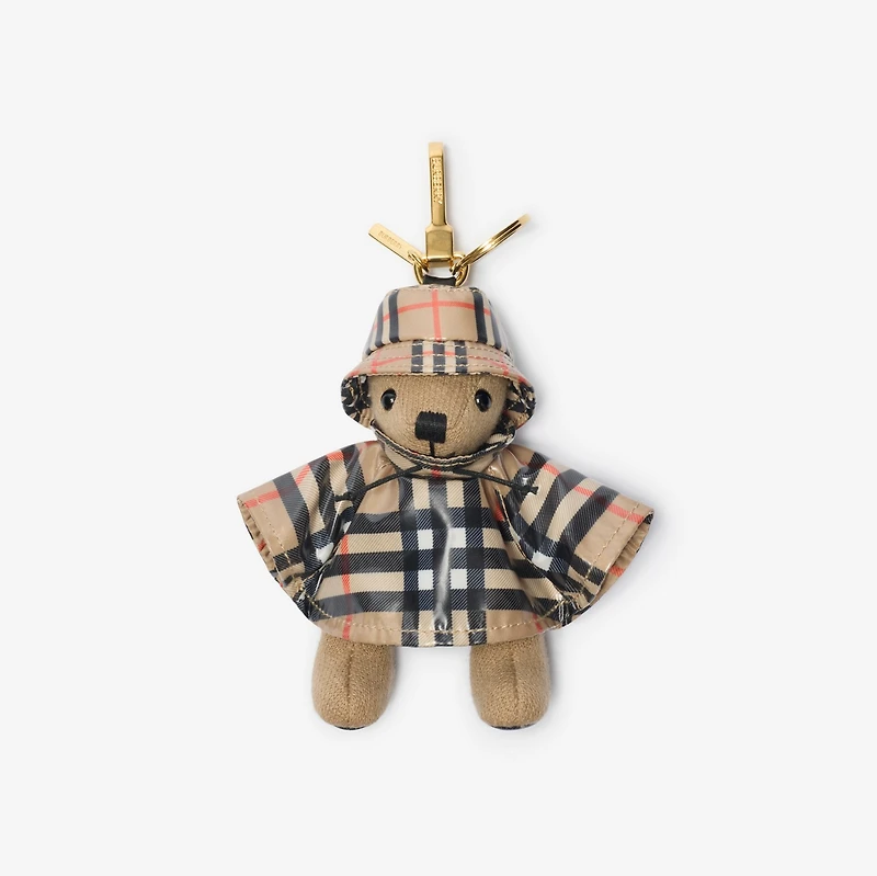 Thomas Bear Charm in Sand beige - Women | Burberry® Official