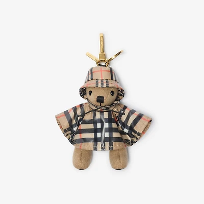 Thomas Bear Charm in Sand beige - Women | Burberry® Official