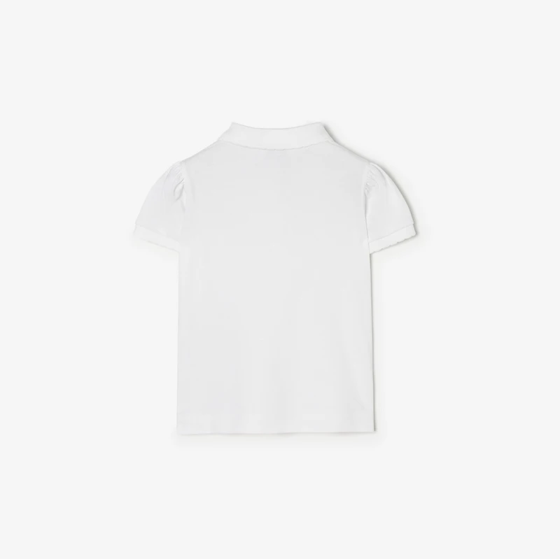 Cotton Polo Shirt in White | Burberry® Official