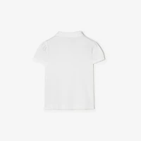 Cotton Polo Shirt in White | Burberry® Official