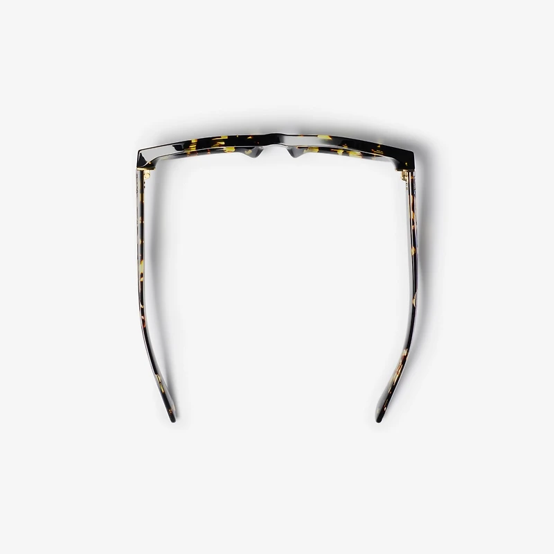 Inlaid Check Cat-eye Sunglasses​ in Bright tortoiseshell - Women | Burberry® Official