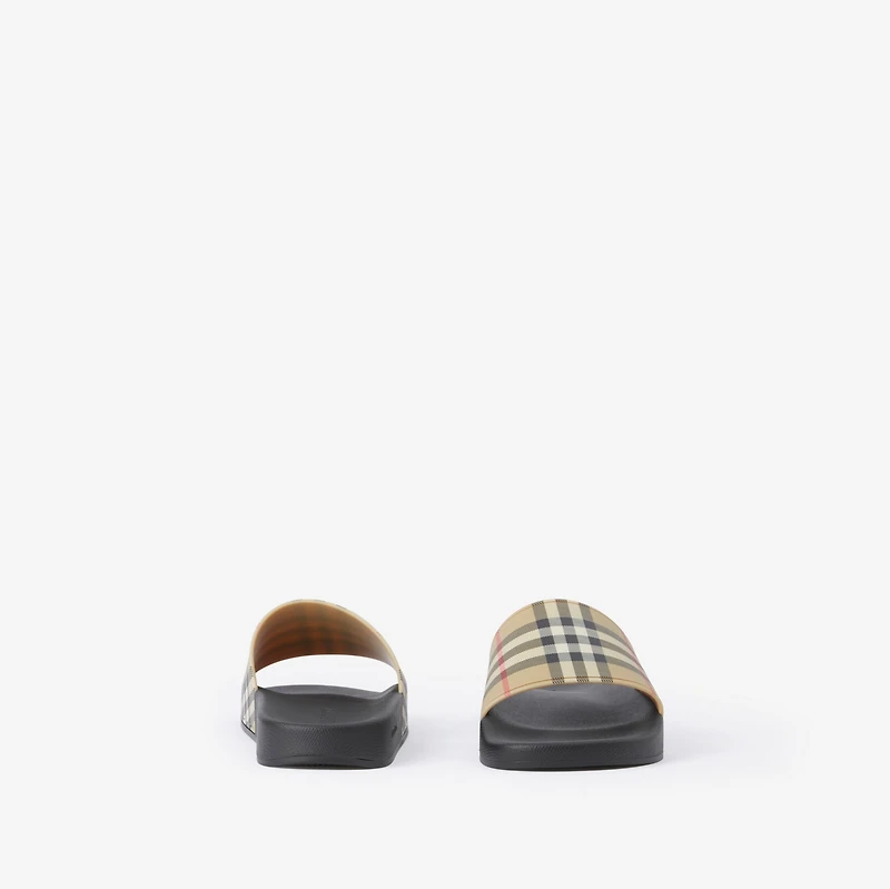 Check Slides in Archive beige - Women | Burberry® Official