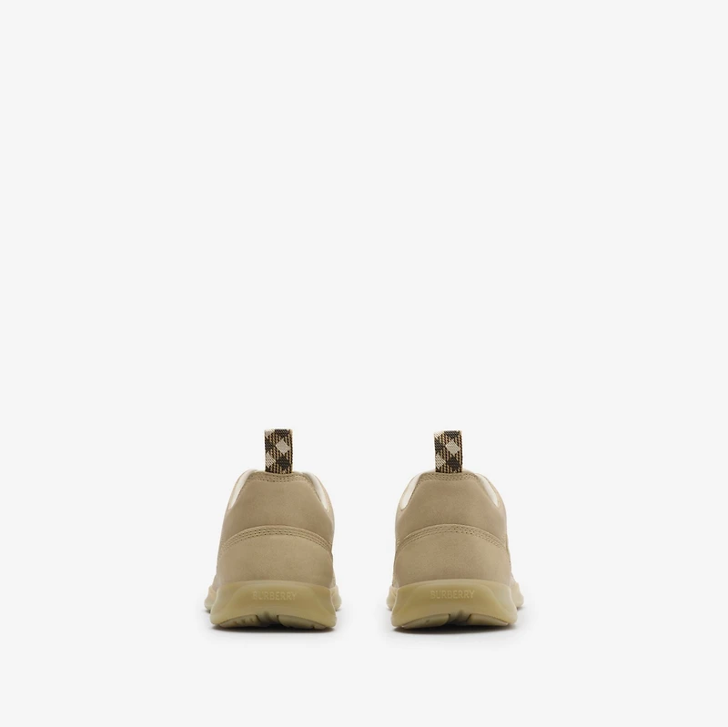 Leather Matrix Sneakers in Stock - Men | Burberry® Official