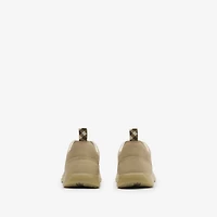 Leather Matrix Sneakers in Stock - Men | Burberry® Official