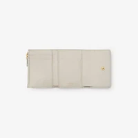 Small Check Folding Wallet in Vintage check/soap beige - Women, Cotton, Technical | Burberry® Official