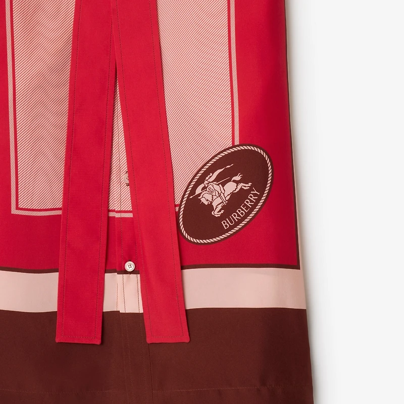 Knight Stamp Box Silk Shirt Dress - Women | Burberry® Official