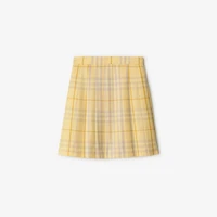 Check Wool Kilt in Drum | Burberry® Official