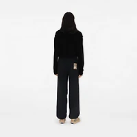 Check Label Cotton Jogging Pants in Black - Women | Burberry® Official