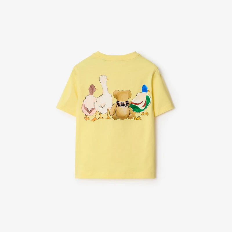 Thomas Bear and Friends Cotton T-shirt in Sherbet | Burberry® Official