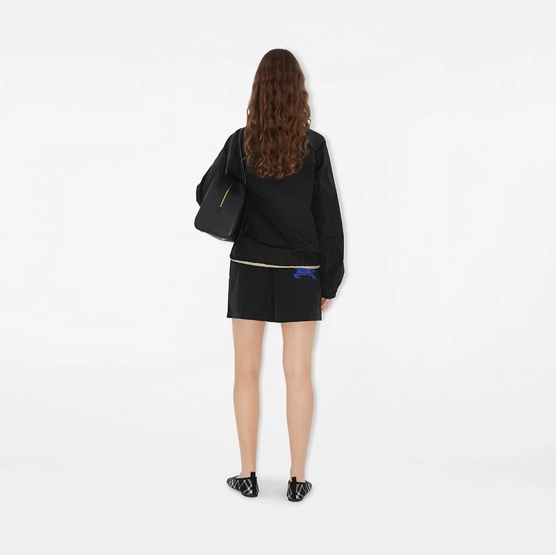 Nylon Cotton Jacket in Black - Women | Burberry® Official