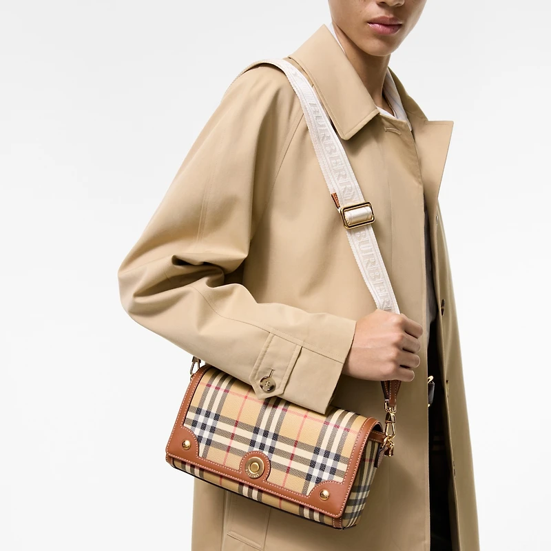 Top Handle Note Bag in Archive beige/briar brown - Women | Burberry® Official