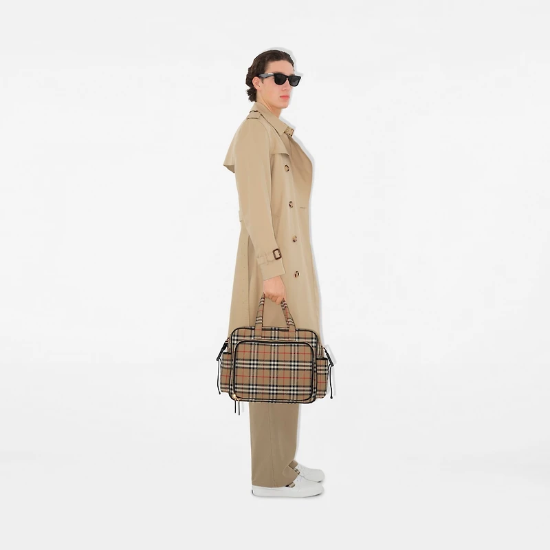 Check Baby Changing Bag in Archive beige - Children | Burberry® Official