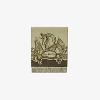 Tower Bridge Cashmere Scarf in Hunter | Burberry® Official