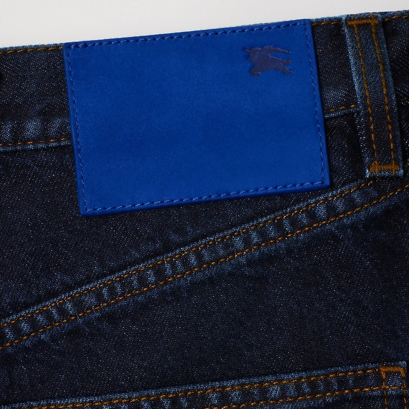 Denim Shorts in Indigo - Women, Cotton | Burberry® Official