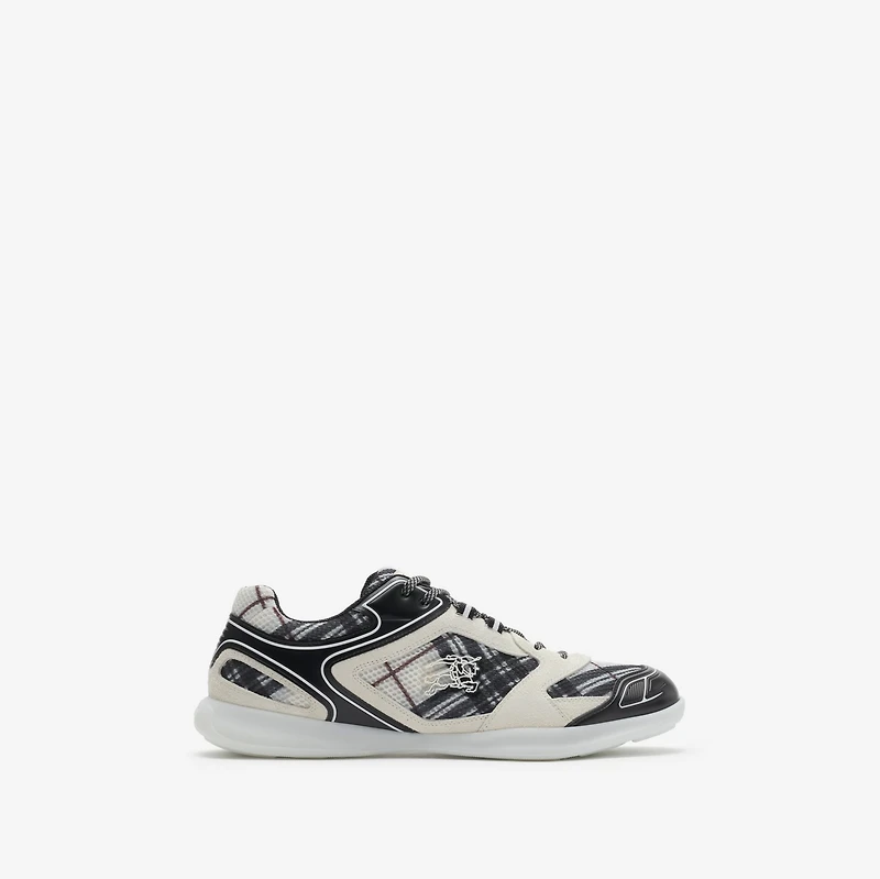 Check Matrix Sport Sneakers in White - Men | Burberry® Official