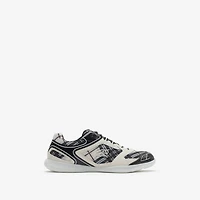 Check Matrix Sport Sneakers in White - Men | Burberry® Official
