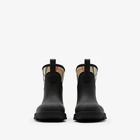 Rubber Marsh Stamp Low Boots​ in Black - Women | Burberry® Official