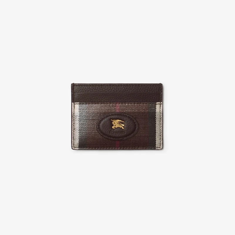 Highlands Card Case in Mahogany - Women | Burberry® Official
