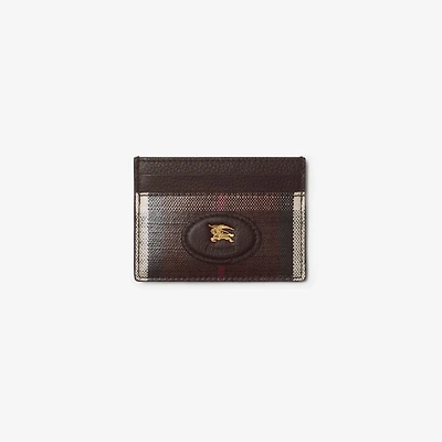 Highlands Card Case in Mahogany - Women | Burberry® Official