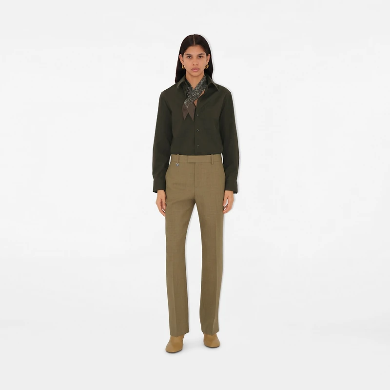 Skinny B Charm Silk Scarf in Juniper | Burberry® Official