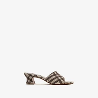 Check Sloane Mules​ in Light beige - Women | Burberry® Official