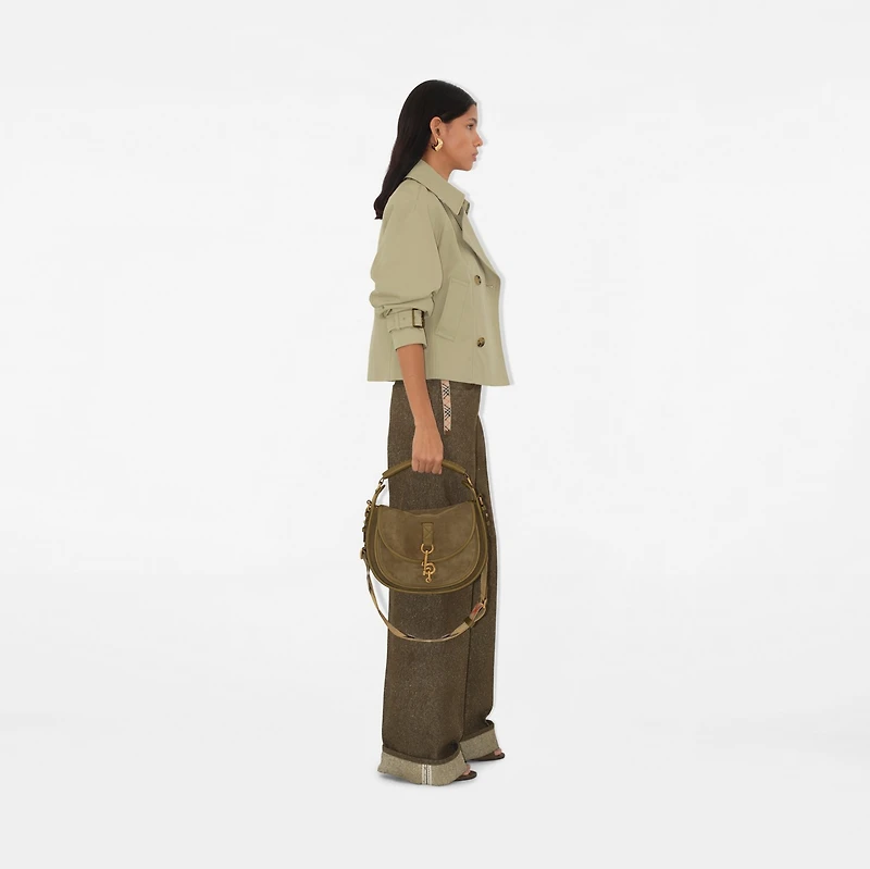 Small B Clip Messenger Bag in Sweep - Women, Leather | Burberry® Official