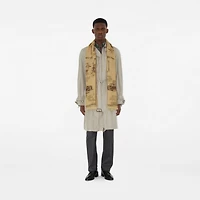 London Landmarks Wool Silk Scarf | Burberry® Official