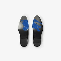 Leather Carlyle Stamp Derby Shoes in Black - Men | Burberry® Official