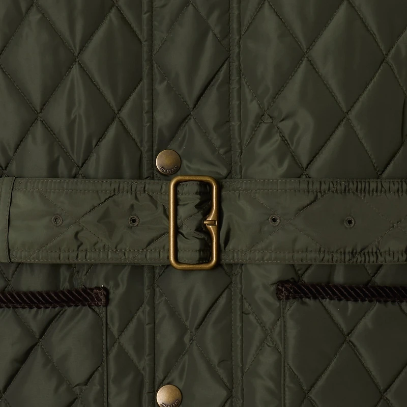 Quilted Nylon Jacket in Shale - Women, Cotton | Burberry® Official