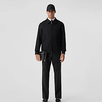 Classic Fit Wool Mohair Tailored Trousers in Black - Men | Burberry® Official