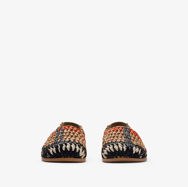 Raffia Sandals in Sand - Children | Burberry® Official