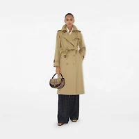 Highlands Crossbody Bag in Sand - Women, Cotton, Linen | Burberry® Official