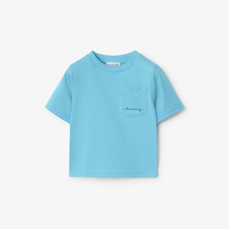 Cotton T-shirt in Lizard | Burberry® Official