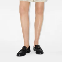 Leather Cadet Loafers in Black - Women | Burberry® Official