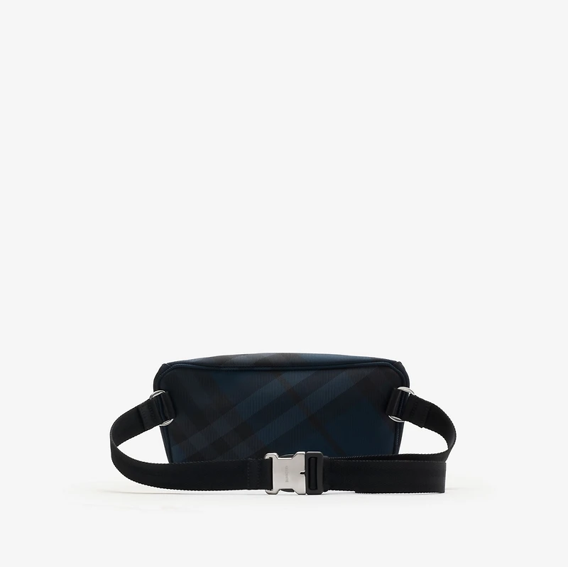 Grid Belt Bag in Navy - Men | Burberry® Official
